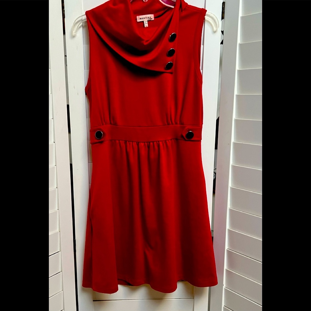 DRESS by MONTEAU SIZE L RED